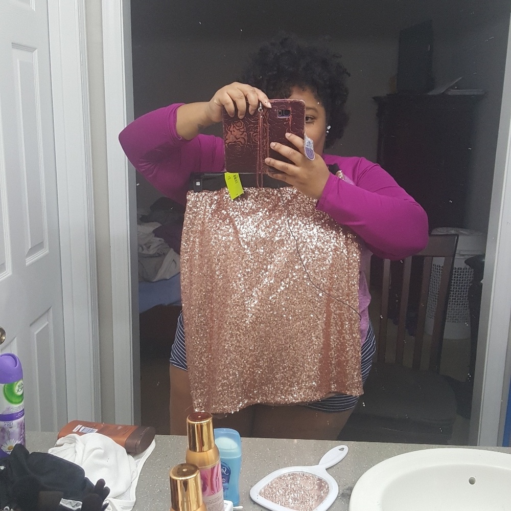 eloquii sequin skirt